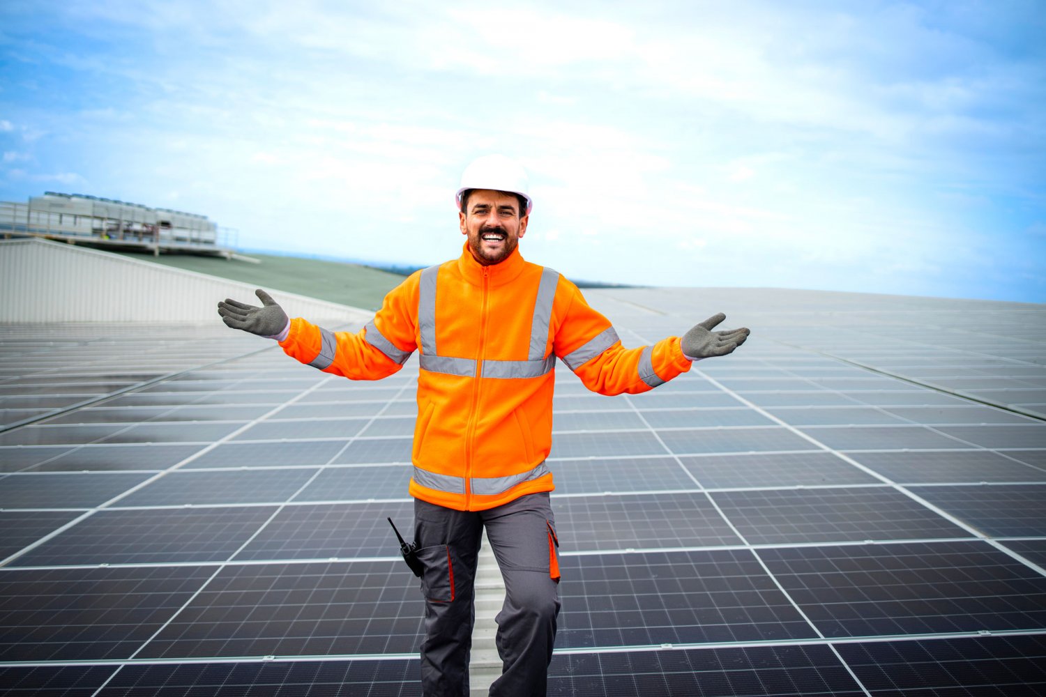 Ouvrier photovoltaïque